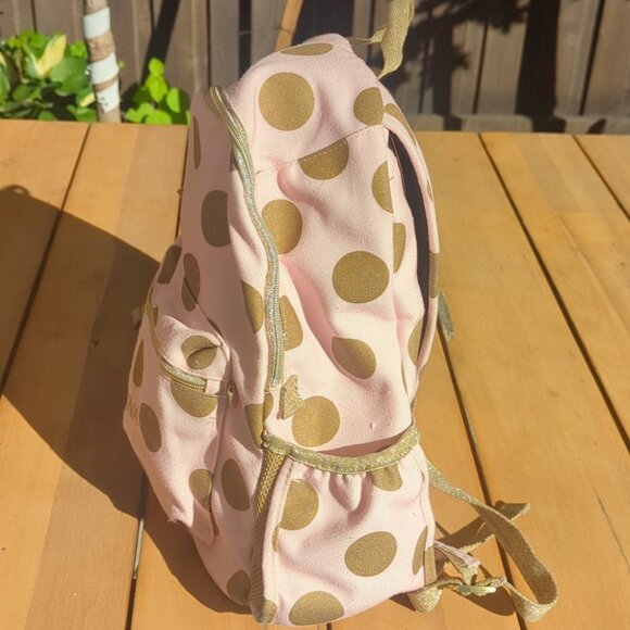 Pottery Barn Kids Emily & Meritt Big girl Backpack The Gold Dot Backpack Pink - Picture 2 of 6